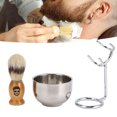 thumbnail image 4 of Shaving Brush Set, Brush Shaving Bowl Set Facial Grooming  for Men, 4 of 7
