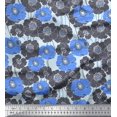 thumbnail image 1 of Soimoi polyester Crepe Fabric Artistic Flower Decor Fabric Printed Yard 52 Inch Wide, 1 of 3