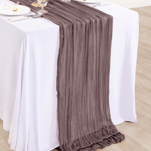 Chmadoxn Tablecloths,Picnic Table Cover,Table Cover Pleated Gauze Table Flag Rural Wedding Party Table Decoration Festival desk cover