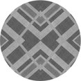 thumbnail image 1 of Ahgly Company Machine Washable Indoor Round Transitional Grey Gray Area Rugs, 7' Round, 1 of 7