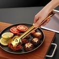 thumbnail image 3 of Pinces de Cuisson pour Friteuse à Air Chaud Pinces Alimentaires en Acier Inoxydable Pinces à Pain Rétractables pour BBQ Pané Pinces Longues pour la Cuisson Métal pour la Cuisson pour Gril Caoutchouc Cuisine avec Embouts en Silicone 9 Portions d'Aliments, 3 of 3