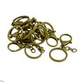 thumbnail image 1 of Abbracc 10 Pcs Porte-Clés Fendu 30mm avec Fermoirs Mousqueton, 1 of 5
