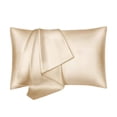 thumbnail image 1 of Satin Silk Pillowcase For Hair And Skin Pillow Cases Standard Size Set Of 1 Pack Super Soft Pillow Case With Envelope Closure, Czzoypi Satin Silk Pillowcase For Hair, 1 of 1