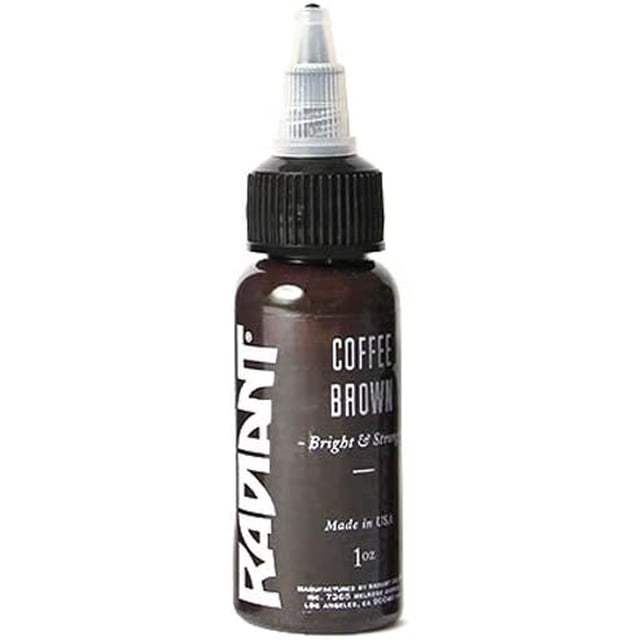 Radiant Colours Tattoo Ink- COFFEE BROWN 1/2oz