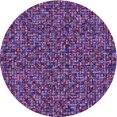thumbnail image 1 of Ahgly Company Tapis d'Intérieur Rond Lavable en Machine Transitionnel Violet, 3 Pieds Rond, 1 of 7