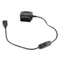 thumbnail image 3 of Fugacal 18.7in OBDII OBD Power Cable OBD2 To USB Charger Cable Dash Cam Hardwire Kit 16Pin Connector Charger For Car GPS DVR Dash Camera, 3 of 8