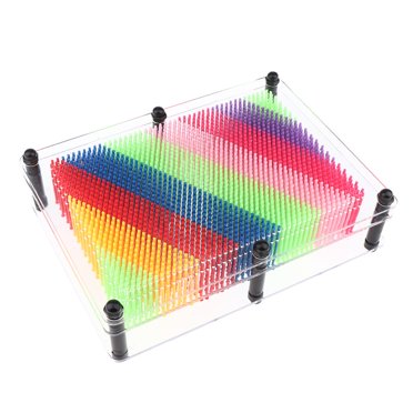 STARTIST Large 3D Pin Toy, Plastic Pin Art Board for Kids, Inspire Imagination for Transparent L