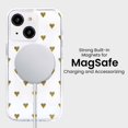 thumbnail image 2 of Caseco Mag-SafeiPhone 15 Gold Hearts Clear Case, 2 of 5