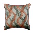 thumbnail image 1 of Pillow Covers, Orange 18"x18" (45x45 cm) Throw Pillow Covers, Jacquard Abstract Throw Pillows For Sofa, Abstract Pattern Contemporary Style - Twirl Illusions, 1 of 4