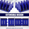 thumbnail image 3 of Tool Box Organizer, 10 Slots Plier Organizer Rack with Nonslip Rubber Base, Extendable Plier Holder and Cutter Shelves,2 x Tool Box Organizer,Blue, 3 of 6