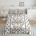 thumbnail image 1 of Erosebridal Bohomian Damask Bedding King Comforter Set, Aztec Floral Down Comforter, Geometric Decor, Ultra Soft, 1 of 7