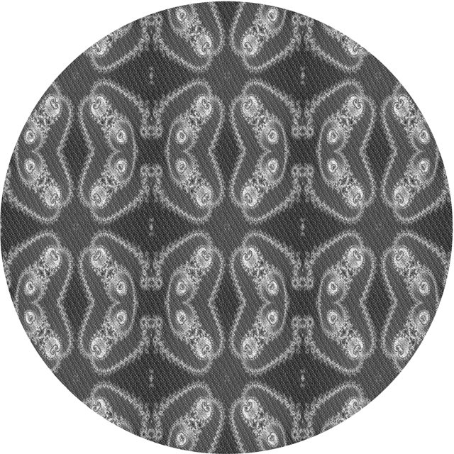 Ahgly Company Tapis d'Intérieur Lavable en Machine Carré Transitionnel Gris Canon, 3 Pieds Carré