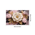 thumbnail image 3 of CaiYueKe Floral Diatomite Bath Mat - Super Absorbent Fast Drying Non Slip Washable Bathroom Rug, Water Absorbing Shower Mat for Toilet Kitchen Laundry Room Entrance Floor Mat, 3 of 7