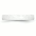 thumbnail image 3 of Ceramic White 4mm Faceted Polished Band Ring 8.5 Size, 3 of 6
