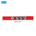 thumbnail image 2 of Unique Bargains 4 Pcs Clochettes de Poignet, Clochettes à Grelots Clochettes de Cheville Instruments de Percussion Rythme Musical 4 Clochettes Argentées pour Noël, Rouge, 2 of 5