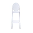 thumbnail image 2 of Ghost Stool 26 " Clear Plastic Acrylic Dining Chair Bar Stool, 2 of 3