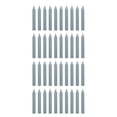 thumbnail image 1 of Mega Candles 40 pcs Unscented Gray Exquisite Mini Taper Candle, 4 Inch Tall x 1/2 Inch Diameter, Supreme Chimes, Enchantment, Rituals, Casting Spells, Witchcraft, Wiccan, Metaphysical, 1 of 4