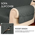 thumbnail image 3 of Subrtex Stretch 1-Piece Quilted Reversible Sofa Slipcover with Non-Slip Elastic Straps Washable Pet Couch Cover, 3 of 6