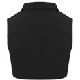 thumbnail image 2 of LiiYii Men's Simple Solid Color Dickey Fake Collar Detachable Shirt Dickey Collar Half Shirts False Collars Black 41, 2 of 9