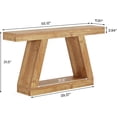 thumbnail image 2 of Tribesigns Table Console Style Ferme de 55 Pouces, Table de Canapé en Bois avec Rangement pour Couloir, Salon, Naturel, 2 of 5