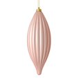 thumbnail image 1 of Vickerman M183258M Ornement de Finial à Lignes Mat Or Rose de 8 Po, 4 par Sac, 1 of 3