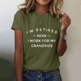 thumbnail image 2 of B91xZ Haut Femme Manches Courtes Tunique Décontractée T-Shirts Basiques, AG m, 2 of 5