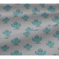 thumbnail image 5 of oneOone Viscose Jersey Fabric Floral Block Printed Fabric 1 Yard 60 Inch Wide, 5 of 5
