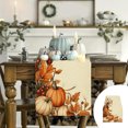 thumbnail image 1 of EGNMCR 13x72 Inch Fall Table Runner Thanksgiving Harvests Table Runner Autumns Pumpkin Maple Leaf Runners For Home Kitchen Dining Party Decoration Polyester Tables Runner, 1 of 6