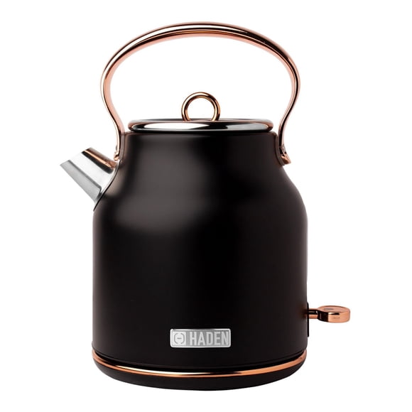 Haden Heritage 1.7 Liter (7 Cup) Stainless Steel Electric Kettle with Auto Shut-Off