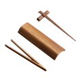 thumbnail image 1 of Matcha Tool Set Bamboo , Bamboo Spoon,Bamboo Clip For Tea Ceremony 4pcs, 1 of 6