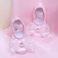 thumbnail image 3 of PMVFHDE Liquidation Espadrilles pour Fille Chaussures pour Enfants Chaussures de Danse Chaussures de Ballet Performance Dentelle Nœud Chaussures de Yoga Rose, 4,5-5 Ans, 3 of 3