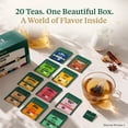 thumbnail image 4 of VAHDAM Assorted Teas Gift Set with 20 Flavors of 2 Servings Each Including Black Tea, Green Tea, Oolong Tea, Turmeric Tea, White Tea, Herbal Tea & Chai Tea - Total of 40 Tea Bags, 4 of 10