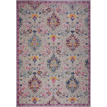 Tapis d'Intérieur/extérieur Traditionnel Beige Crème Katrina 7 Pieds10 Pouces x 10 Pieds5 Pouces