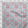 thumbnail image 3 of oneOone Rayon Dusty Teal Green Fabric Text Fabric For Sewing Printed Craft Fabric By The Yard 56 Inch Wide, 3 of 5