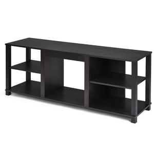 Gymax 2-Tier TV Armoire de rangement de stand Console Tablettes réglables Salon UP TO 65"