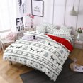 thumbnail image 1 of Innerwin Quilt Sets Printed Coverlet Set 3 Pieces Christmas Comforter Bedspread Lightweight Microfiber Breathable Ultra Soft Decor Style L King, 1 of 1