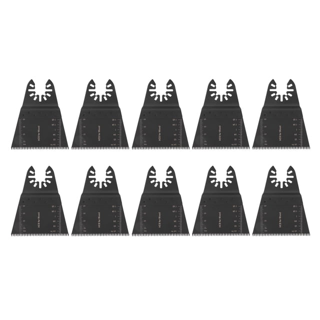 10 Pcs 65mm Steel Universal Multiple Purposes Oscillating Saw Blade for Cutting Plastic Wood