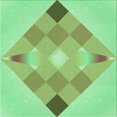 thumbnail image 1 of Ahgly Company Tapis d'Intérieur Lavable en Machine Carré Vert Jade, 6 Pieds Carré, 1 of 7