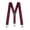 Burgundy, variant on Buyless Fashion Heavy Duty Textured Suspenders for Men - 48" Adjustable Straps 1 1/4" - Y Shape