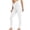White, variant on Winter Savings Clearance! PEZHADA Women's Pants,Women's Leggings High Waisted Yoga Trousers Workout Exercise Capris For Casual Summer Pants Long Pants Long Trousers Long Leggings Long Jean Black XXL