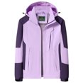 thumbnail image 1 of Dvkptbk Veste à Capuche Femmes Imperméable Unie Manteau de Pluie Extérieur à Capuche Coupe-Vent Haut en Liquidation, 1 of 2