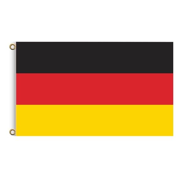 Drapeau de l'Allemagne avec Oeillets en Laiton Drapeau en Polyester pour Décoration Intérieure Extérieure de Jardin et de Cour