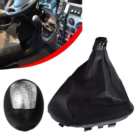 Bgsha 5/6 Speed Gear Shift Knob & Gaiter Boot Cover for Iveco for Daily 2006-2011 LHD