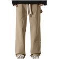 thumbnail image 1 of Birdeem Mens Pants Mens Summer Pocket Drawstring Casual Pocket Pants, 1 of 1