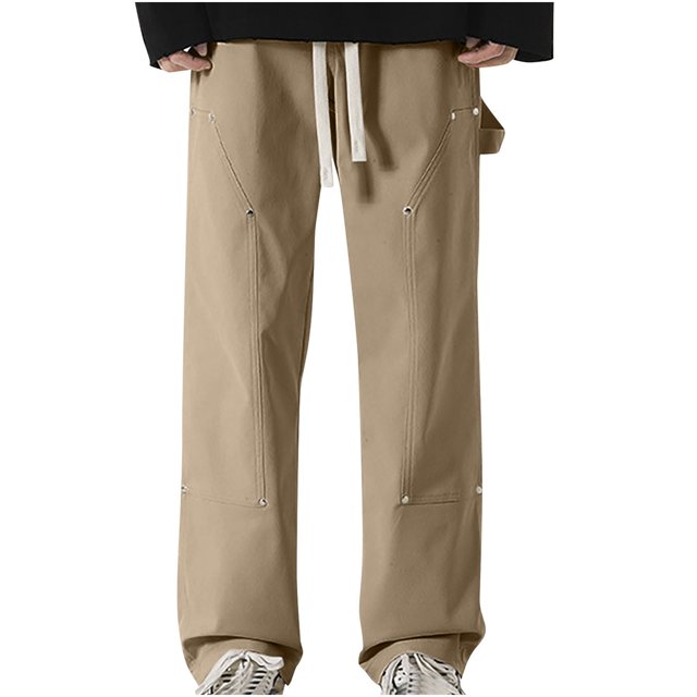 Birdeem Mens Pants Mens Summer Pocket Drawstring Casual Pocket Pants