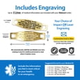 thumbnail image 2 of MedicEngraved Yellow Gold Stainless Steel Custom Medical Alert Bracelet - 5mm Curb Link, 2 of 7