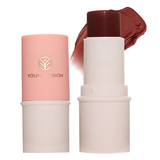 YOUNG VISION 1Pc 6.8g Blush Cream Stick Multi-functional Makeup Lazy Stick Solid Lipstick Eye Shadow