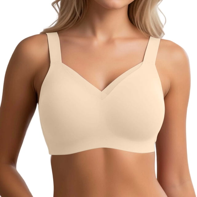 Elly Wireless Bra for Women Full Coverage Seamless Everyday Wear Mesh Lace Design Underwire Free Comfort