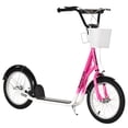 thumbnail image 1 of Aosom Kick Scooter, Kids Scooter with Adjustable Handlebar, Pink, 1 of 10