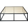 thumbnail image 4 of Zinus Joseph 18 inch Black Metal Platform Bed Frame, 4 of 9